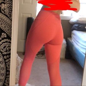 ATHLETA neon pink leggings